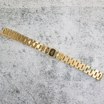 Верижка за часовник ML14-6018G, Стоманена, Златиста, 14мм