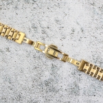 Верижка за часовник ML14-6018G, Стоманена, Златиста, 14мм