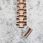 Верижка за часовник ML14-6018RG, Стоманена, Розово злато, 14мм