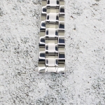 Верижка за часовник ML14-6018W, Стоманена, Сребриста, 14мм