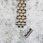 Верижка за часовник ML14-6019BC, Стоманена, Биколор, 14мм