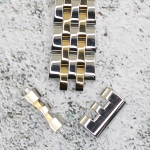 Верижка за часовник ML14-6019BC, Стоманена, Биколор, 14мм