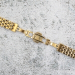 Верижка за часовник ML14-6019G, Стоманена, Златиста, 14мм