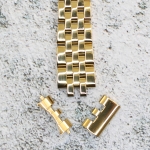 Верижка за часовник ML14-6019G, Стоманена, Златиста, 14мм