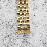 Верижка за часовник ML14-6019G, Стоманена, Златиста, 14мм