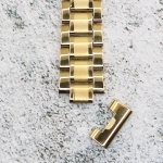 Верижка за часовник ML16-6018G, Стоманена, Златиста, 16мм