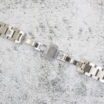 Верижка за часовник ML16-6018W, Стоманена, Сребриста, 16мм