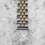 Верижка за часовник ML16-6019BC, Стоманена, Биколор, 16мм