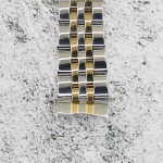 Верижка за часовник ML16-6019BC, Стоманена, Биколор, 16мм