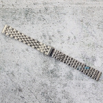 Верижка за часовник ML16-6019W, Стоманена, Сребриста, 16мм