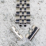 Верижка за часовник ML16-6019W, Стоманена, Сребриста, 16мм