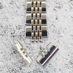 Верижка за часовник ML16-6020BC, Стоманена, Биколор, 16мм