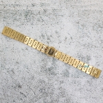 Верижка за часовник ML16-6020G, Стоманена, Златиста, 16мм