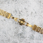 Верижка за часовник ML16-6020G, Стоманена, Златиста, 16мм