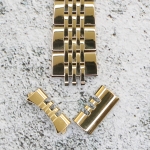 Верижка за часовник ML16-6020G, Стоманена, Златиста, 16мм