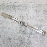 Верижка за часовник ML16-6020W, Стоманена, Сребриста, 16мм