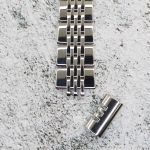 Верижка за часовник ML16-6020W, Стоманена, Сребриста, 16мм