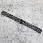 Верижка за часовник ML18-6018B, Стоманена, Черна, 18мм