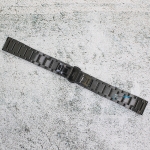 Верижка за часовник ML18-6018B, Стоманена, Черна, 18мм