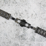 Верижка за часовник ML18-6018B, Стоманена, Черна, 18мм