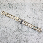 Верижка за часовник ML18-6018BCG, Стоманена, Биколор, 18мм