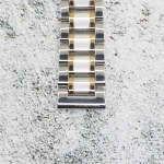 Верижка за часовник ML18-6018BCG, Стоманена, Биколор, 18мм