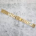 Верижка за часовник ML18-6018G, Стоманена, Златиста, 18мм