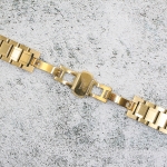 Верижка за часовник ML18-6018G, Стоманена, Златиста, 18мм