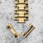 Верижка за часовник ML18-6018G, Стоманена, Златиста, 18мм