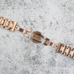 Верижка за часовник ML18-6018RG, Стоманена, Розово злато, 18мм