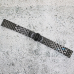 Верижка за часовник ML18-6019B, Стоманена, Черна, 18мм