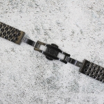 Верижка за часовник ML18-6019B, Стоманена, Черна, 18мм