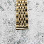 Верижка за часовник ML18-6020G, Стоманена, Златиста, 18мм