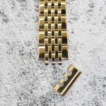 Верижка за часовник ML18-6020G, Стоманена, Златиста, 18мм