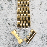 Верижка за часовник ML18-6020G, Стоманена, Златиста, 18мм