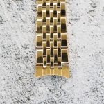 Верижка за часовник ML18-6020G, Стоманена, Златиста, 18мм