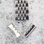 Верижка за часовник ML18-6020W, Стоманена, Сребриста, 18мм