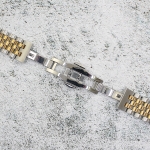 Верижка за часовник ML18-6023BCG, Стоманена, Биколор, 18мм