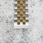 Верижка за часовник ML18-6023BCG, Стоманена, Биколор, 18мм