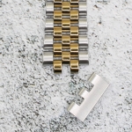 Верижка за часовник ML18-6023BCG, Стоманена, Биколор, 18мм