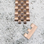 Верижка за часовник ML18-6023RG, Стоманена, Розово злато, 18мм