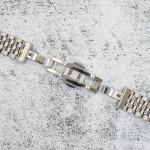 Верижка за часовник ML18-6023W, Стоманена, Сребриста, 18мм