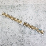 Верижка за часовник ML19-6023BC, Стоманена, Биколор, 19мм