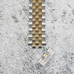 Верижка за часовник ML19-6023BC, Стоманена, Биколор, 19мм