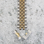 Верижка за часовник ML19-6023BC, Стоманена, Биколор, 19мм