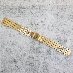 Верижка за часовник ML19-6023G, Стоманена, Златиста, 19мм