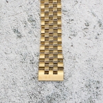 Верижка за часовник ML19-6023G, Стоманена, Златиста, 19мм