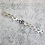 Верижка за часовник ML19-6023W, Стоманена, Сребриста, 19мм