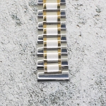 Верижка за часовник ML20-6018BC, Стоманена, Биколор, 20мм