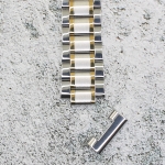 Верижка за часовник ML20-6018BC, Стоманена, Биколор, 20мм